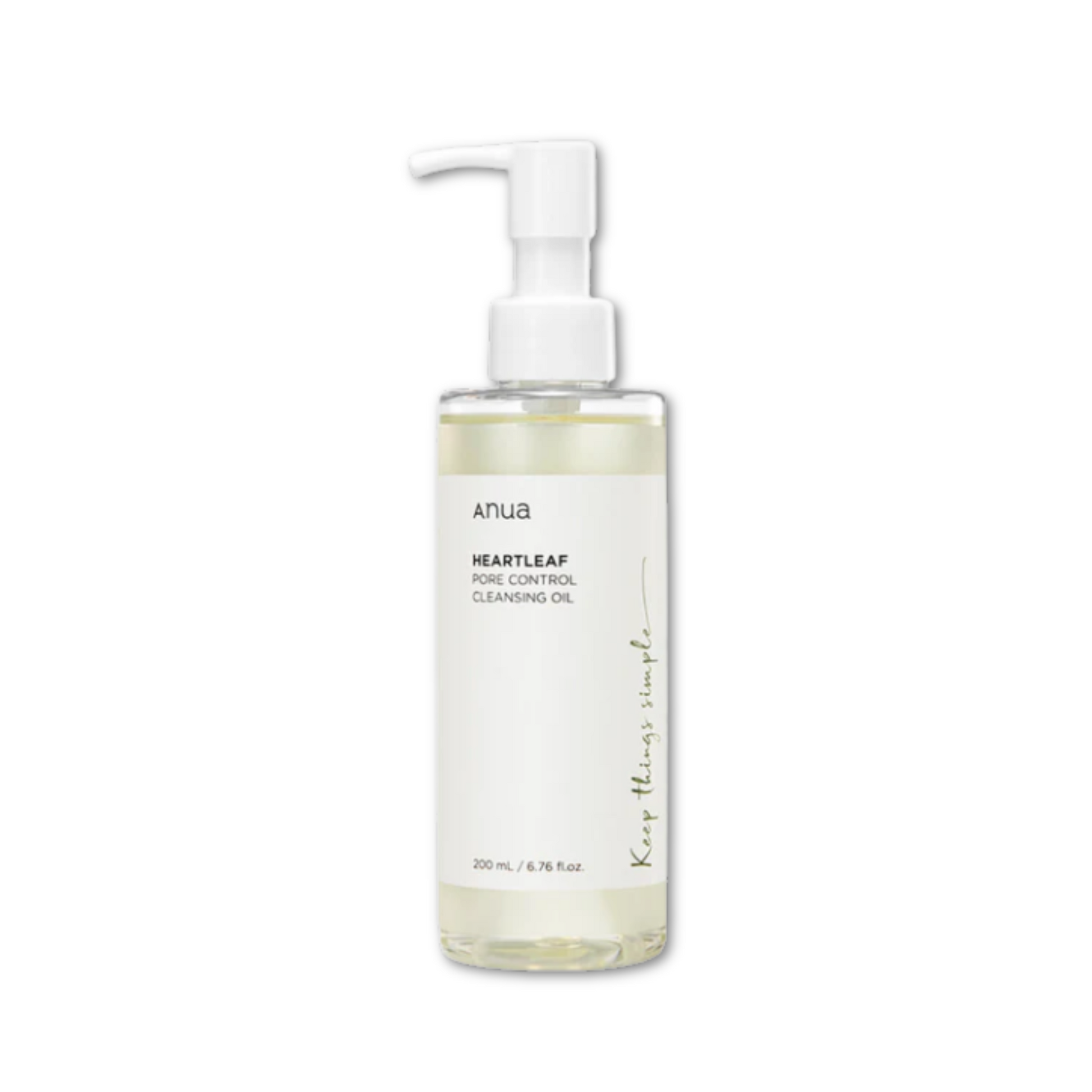 Aceite Limpiador de Control de Poros Heartleaf 200ml aceite facial coreano calmante y purificante