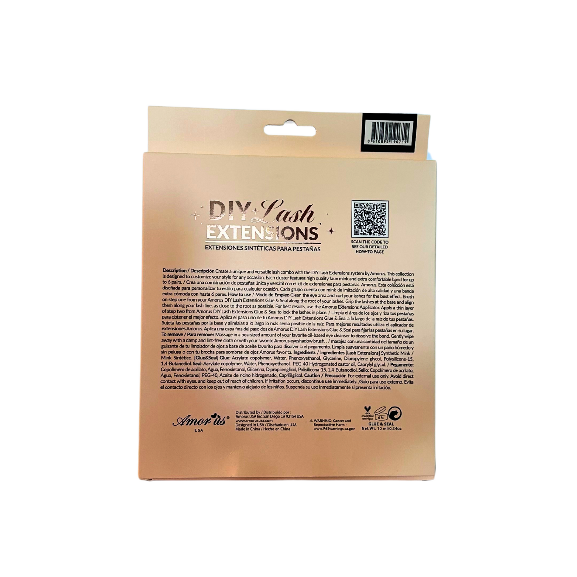Estuche elegante del DIY Lash Extensions Kit para uso en casa