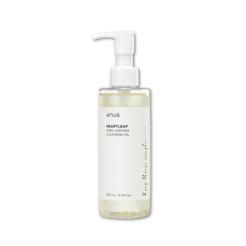 Aceite Limpiador de Control de Poros Heartleaf 200ml aceite facial coreano calmante y purificante