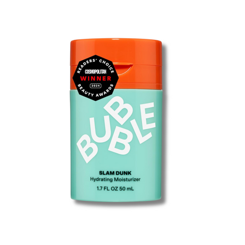 Textura cremosa del Slam Dunk Hydrating Moisturizer de Bubble Skincare hidratación profunda