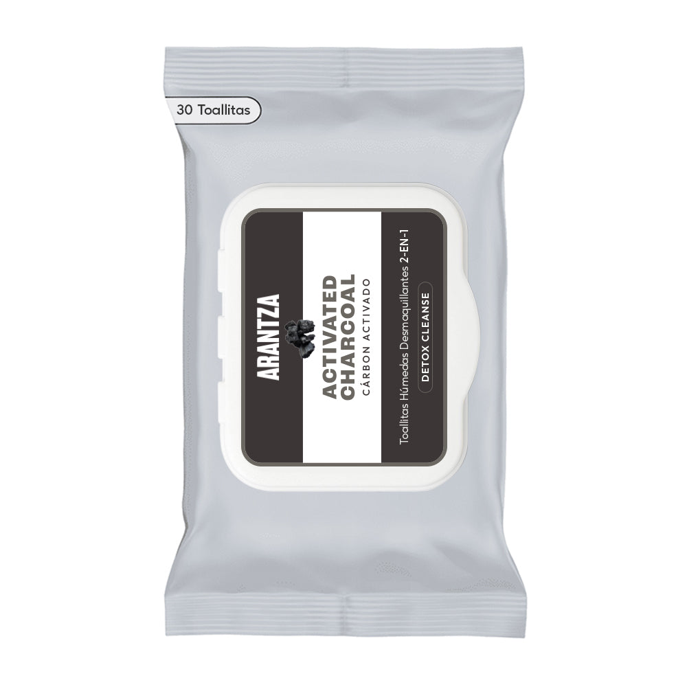 toallas desmaquillantes de carbon activado, desmaquillante de arantza